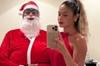 拉菲尼亚妻子社媒晒照庆祝圣诞：拉菲尼亚扮成圣诞老人搞怪🎅