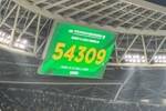 人气火爆！国安vs泰山现场观众人数为54309人